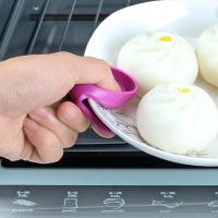 manoplas de silicona para horno, resistentes al calor, con dedos pequeños, agarraderas antideslizantes para cocinar en barbacoa, hornear, freidora de aire (color aleatorio) - details 4