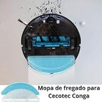 MultiAccesorios Pack de 5 Mopas de Fregado Compatible con Cecotec Conga 7490 y 8290 Immortal, Recambios Lavables y Reutilizables, Compatible con Modelos 8290 Immortal Ultrapower Home y 7490 Immortal Home X-Treme, Máxima Durabilidad y Rendimiento en Limpie - details 2