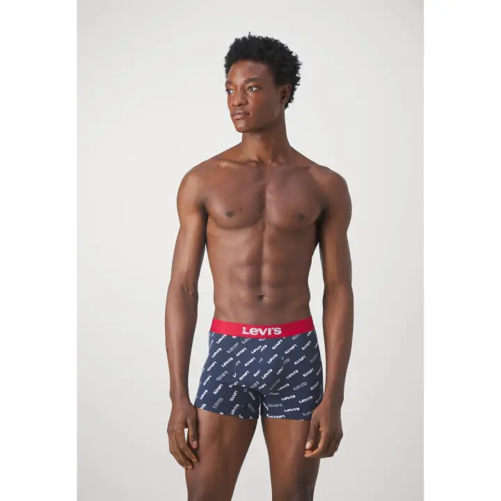 BOXER LEVIS PACK 2 BRIEF MARINO CINTA ROJA MONOGRAM - 1