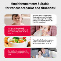 Termómetro Digital Para Cocina 300℃ Para Carne Verduras Huevo Leche Agua BBQ Horno Herramienta Electrónica Medidor De Temperatura - details 2