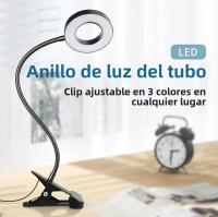 Lámpara De Escritorio LED Ajustable En 3 Colores USB Multiusos Flexible Para Lectura En La Cama Luz Nocturna Moderna Negra - details 0