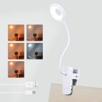 Lámpara De Escritorio Portátil Recargable Luz De Lectura Protección Ocular LED USB Lámpara De Mesa Con Clip Y Control Táctil - details 1