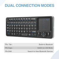 Teclado Bluetooth Mini Rii K06 Con Pantalla Táctil Y Retroiluminación Para Android TV Box Mac Laptop Windows 2.4GHz IR Learning - details 3