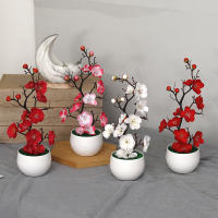 Planta Artificial De Bonsái De 30 Cm Arbol Simulación En Maceta Flores Falsas Ornamentos De Mesa Para Decoración De Hogar Y Jardín De Hoteles - details 4