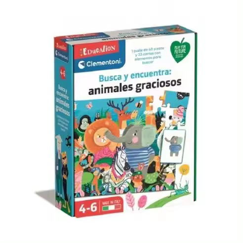 BUSCA Y ENCUENTRAS ANIMALES GRACIOSOS CLEMENTONI Raíz Todos los juguetes JUGUETES EDUCATIVOS - 1