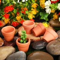 100 Pcs Pequeñas Macetas De Arcilla Terracota 1.3 Pulgadas Con Agujeros Para Drenaje Para Semilleros Y Plantas En Interior Y Exterior - details 2