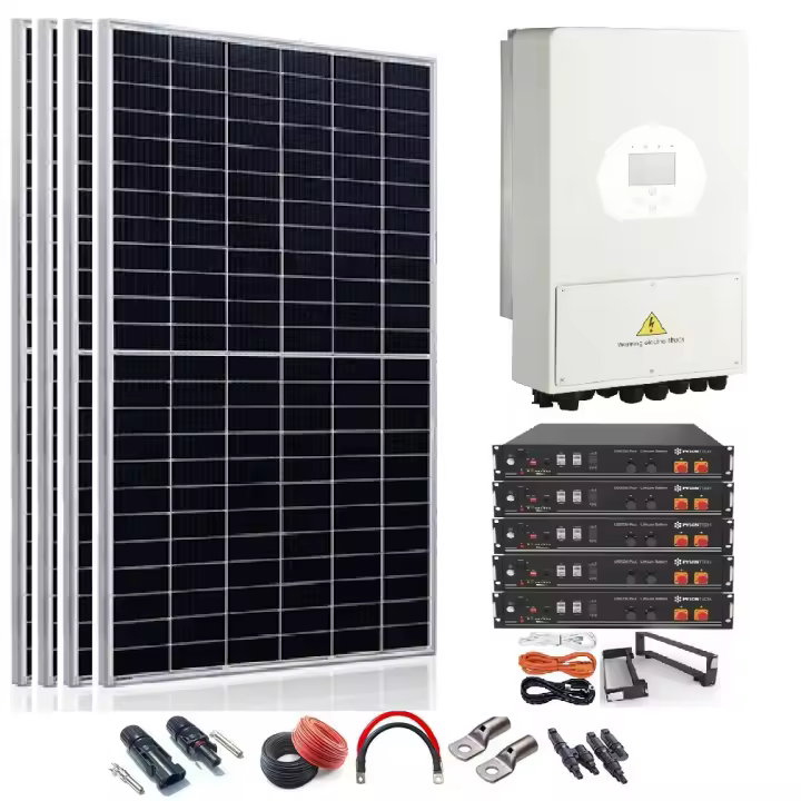 Plusenergy - Kit Solar 48v 2700w Inversor Híbrido con batería de Litio - 1