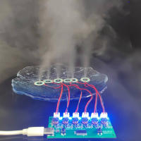 Kit De Módulo Humidificador DIY Placa De Control Neumático Ultrasonido Placa De Circuito Para Mist Driver 6 Boquillas - details 3