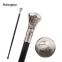 Varita De Caminar Con Relieve De Cabeza De Águila Blanca Y Lechuza Hombre Gentleman Tobogán De Moda 93cm Punta De Goma Material De Eje De Acero - details 3