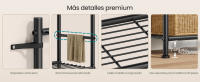 SONGMICS Estantería Metálica de 5 Niveles Organizador de Acero 40 x 30 x 144 cm Negro - details 5
