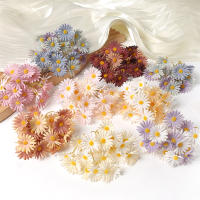 5/10/20Pcs Flores Artificiales De Margarita Decoración Para Hogar Y Bodas Accesorios Para Guirnaldas DIY De Tela Silken - details 2