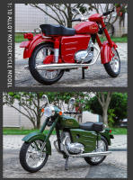 Modelo De Motocicleta Happy XF250 a Escala 1:10 Con Sonido Luz Y Absorción De Choque Neumáticos De Goma Regalo Para Niños Metal Diecast Rojo Verde - details 17