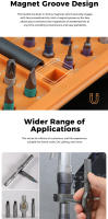 Juego De Destornilladores De Precisión 42 En 1 Con Mango Ratcheteado Herramienta Manual Portátil Magnética Para Reparación De Móviles Y Relojes Xiaomi - details 6
