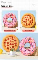 Juguete Para Perros Pizza Y Donut De Peluche Para Entrenamiento De Mascotas Y Masticar Accesorios De Dientes Material De Fleece - details 8