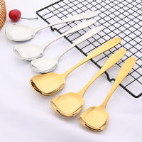 Juego De 3 Piezas De Cuchara De Acero Inoxidable Para Servicio En La Mesa Grande Espadilla De Arroz Mano Larga Gadget De Cocina Para El Hogar - details 0