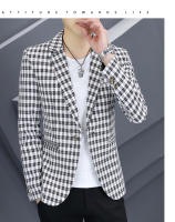 Nueva Chaqueta De Negocios Para Hombre 2024 De Alta Calidad Moda Casual Tendencia Gris Regular Cierre Frontal Soltero Polyester - details 3