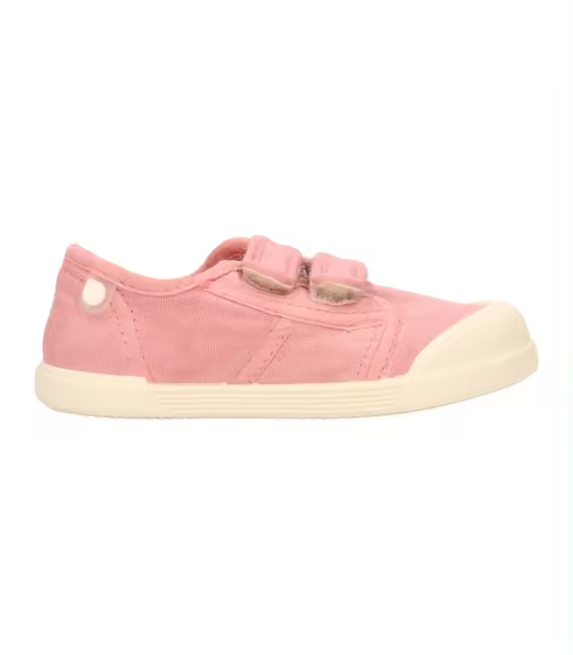 Zapatilla barefoot IGOR LONA V. flexible y blandita con velcro para niño y niña. 100% algodón. Hecha en España. - 1
