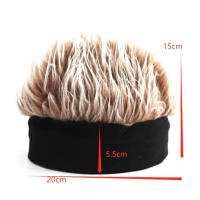 Gorra De Pelo Riso: Gorras Cortas Para Hombres Y Mujeres Estilo Hip Hop Con Espikes Imitación Cabello Vintage Para Otoño E Invierno - details 7