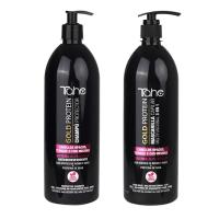 Tahe Pack XXL Brillo y Suavidad para Cabellos Opacos o Teñidos Gold Protein / Champú 1000 Ml. + Mascarilla 1000 Ml. - details 0