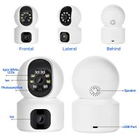 Cámara IP 4K 6MP WiFi Con Pantalla Dual Monitor De Bebé Detección De Movimiento Y Vigilancia Nocturna En Color Detecta Sólo Humanos - details 1