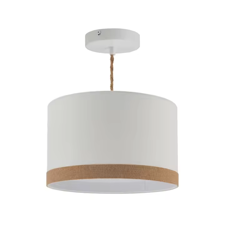 Ledkia Lámpara Colgante Tela Leya Natural - 1