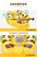 Anillo de Natation inflable de PVC para Bebe con parasol y Bolsa de Red transpuble, Bonito anillo de Abeja. - details 12