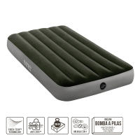 Colchón hinchable individual con hinchador y Fiber-Tech INTEX - details 1