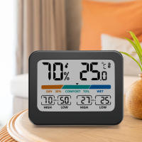 Medidor De Temperatura Y Humedad Multifuncional Para El Hogar Con Pantalla Color Digital Standby Medidor De Clima Y Higrómetro - details 3