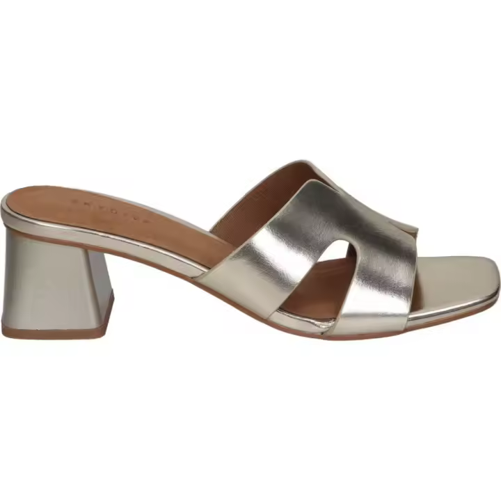 SKYDIVA | Sandalias de Tacón Skydiva Mood para Mujer – Sandalia en Color Dorado – Sandalias para Verano sin Cierre – Slip On – Tacón Medio y Cómodo – Versátiles – Tendencia de Verano – Moda - 1