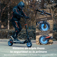 Patinete Eléctrico iScooter iX4 800W 10" con APP 48V 15 Ah Batería Máxima Alcance 45 Km Potente para Adultos - details 7