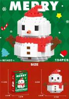 Regalos De Navidad Serie De Bloques Micro Santa Claus Y Reňedos Juguete De Montaje Para Decoración De Mesa Juguetes Para Niños - details 4
