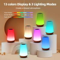 Lámpara De Noche Táctil Ajustable Portátil Para Dormitorio 5 Niveles De Brillo 13 Colores RGB Luz De Bebé Para Guardería - details 6