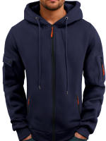Sudadera de manga larga con cremallera Modelo - Azul marino