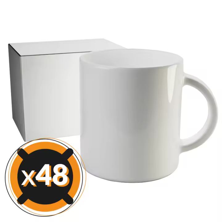 Pixcolor - Pack de 48 Tazas de Cerámica AAA para Sublimación - 1