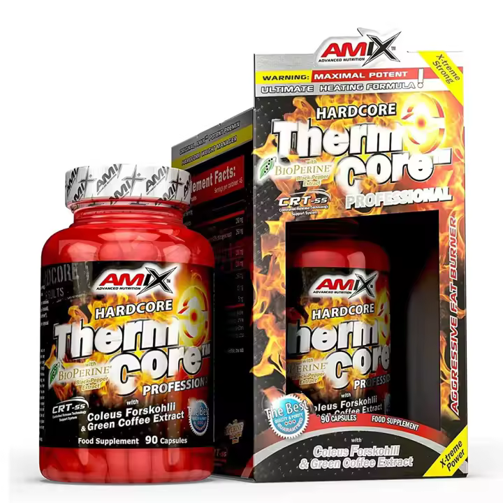 AMIX Thermocore - Suplemento termogénico - 90 cápsulas - Incrementa la quema de grasa - Encapsulado - Mejora la energía - Promueve la pérdida de peso. - 1