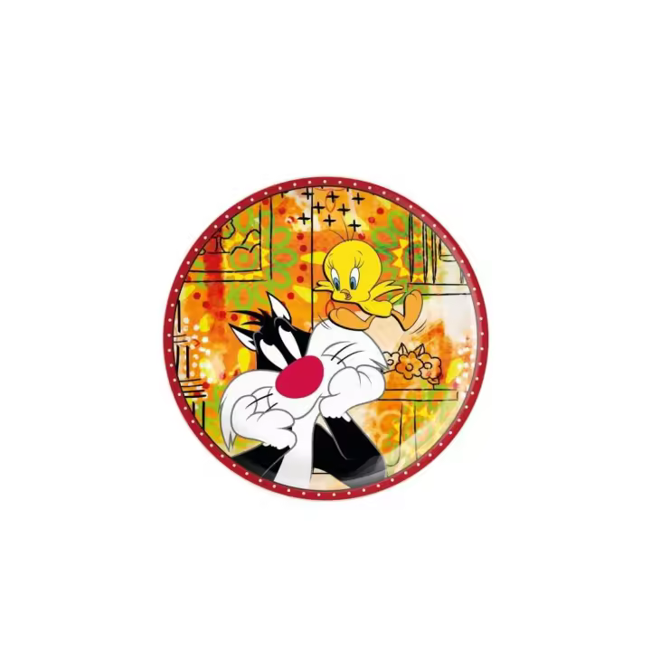 ▷ PLATO PREMIUM CERÁMICA DECORADA DE SILVESTRE Y PIOLÍN by Pequeños Gigantes - 1