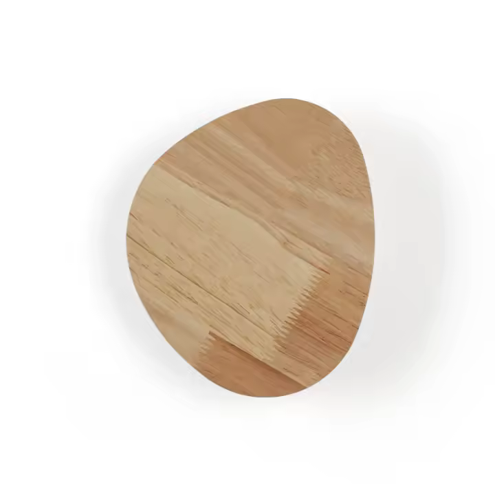 ALPINALUZ Aplique de Pared Madera para Interior Interior "TRINA" - Luz Indirecta Cálida 2700K con Iluminación Trasera - IP20 8W  o 12W - 1