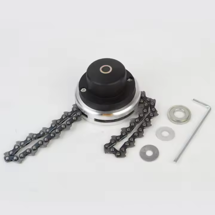 Cabezal de corte Universal con cadena, cortacésped de jardín, accesorios de herramientas para cortacésped (negro), piezas de repuesto duraderas y nuevas de alta calidad - 1