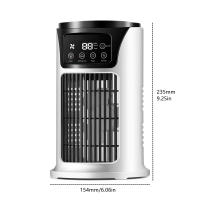 Enfriador de aire por pulverización rápida, silencioso, con temporizador de 6 horas, enfriamiento rápido, ventilador de aire acondicionado evaporativo para sala de estar y dormitorio. - details 0
