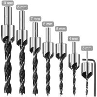 Juego De Brocas Cuentasink HSS 3mm-10mm Para Carpintería Broca De Bordes Cinceladora Para Madera Corte De Huecos De Tornillo - details 2