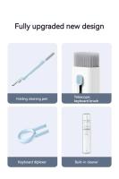 Kit De Limpieza Para Teclado 7 En 1 Con Removedor De Tapas De Teclas Y Cepillo Multifuncional Para Laptops Airpods Y Teléfono - details 2