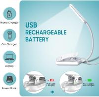9 LED Reag Light, lámpara de luz Reag recargable en 3 modos de brillo (blanco frío/amarillo cálido), Luz Reag regulable para libro en la cama, luz de clip de libro para viaje nocturno Reag - details 3