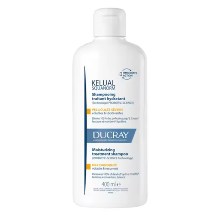 Ducray Kelual Squanorm Champú Hidratante Caspa Seca 400 ml - 1