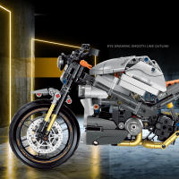 Modelo De Motocicleta De Ciudad 1:8 En Bloques Constructivos Técnicos Para Niños Y Adultos Regalo De Cumpleaños Juguete Educativo Compatible Con Lego - details 2