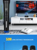 Sistema De Micrófono Inalámbrico UHF Dinámico Handheld Para Fiestas Iglesia DJ Bodas KTV En Casa Conjunto De Micrófonos Multifuncional - details 6