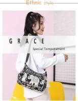 Elephant Women's Crossbody Bag-Elegant Men's Handbag-Nylon Crossbody Bag-Crossbody Bag for - details 0