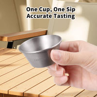 Copa De Vino Miniatura Para Camping Al Aire Libre Copa De Sake Y Whiskey De Metal Ti Ligera Y Ecológica Para Picnic Y Té 15ml - details 4