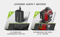 Nivel láser 4D de 16 líneas, autonivelante de línea verde 360, Control remoto Horizontal y Vertical, niveles láser de haz verde, 2 baterías de piezas - details 2