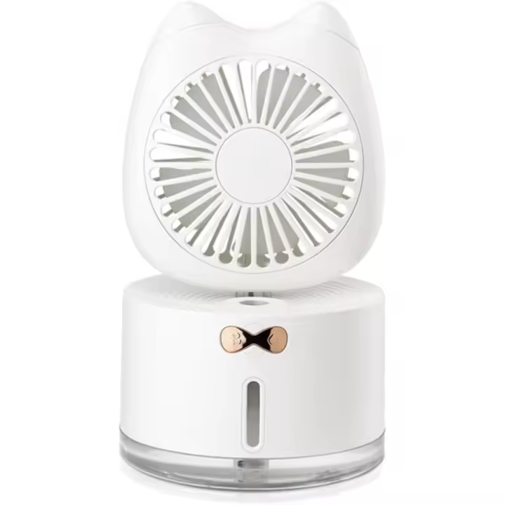Ventilador USB Mini con Humidificador y Ventilador Portátil Oficina Hogar y Exterior Ligero - 1