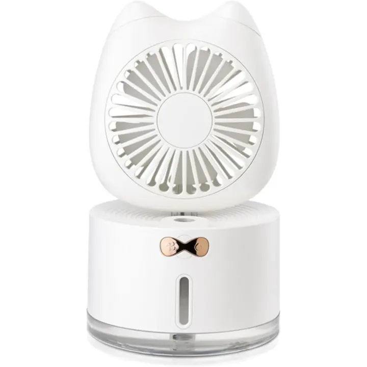 Ventilador USB Mini con Humidificador y Ventilador Portátil Oficina Hogar y Exterior Ligero - 1